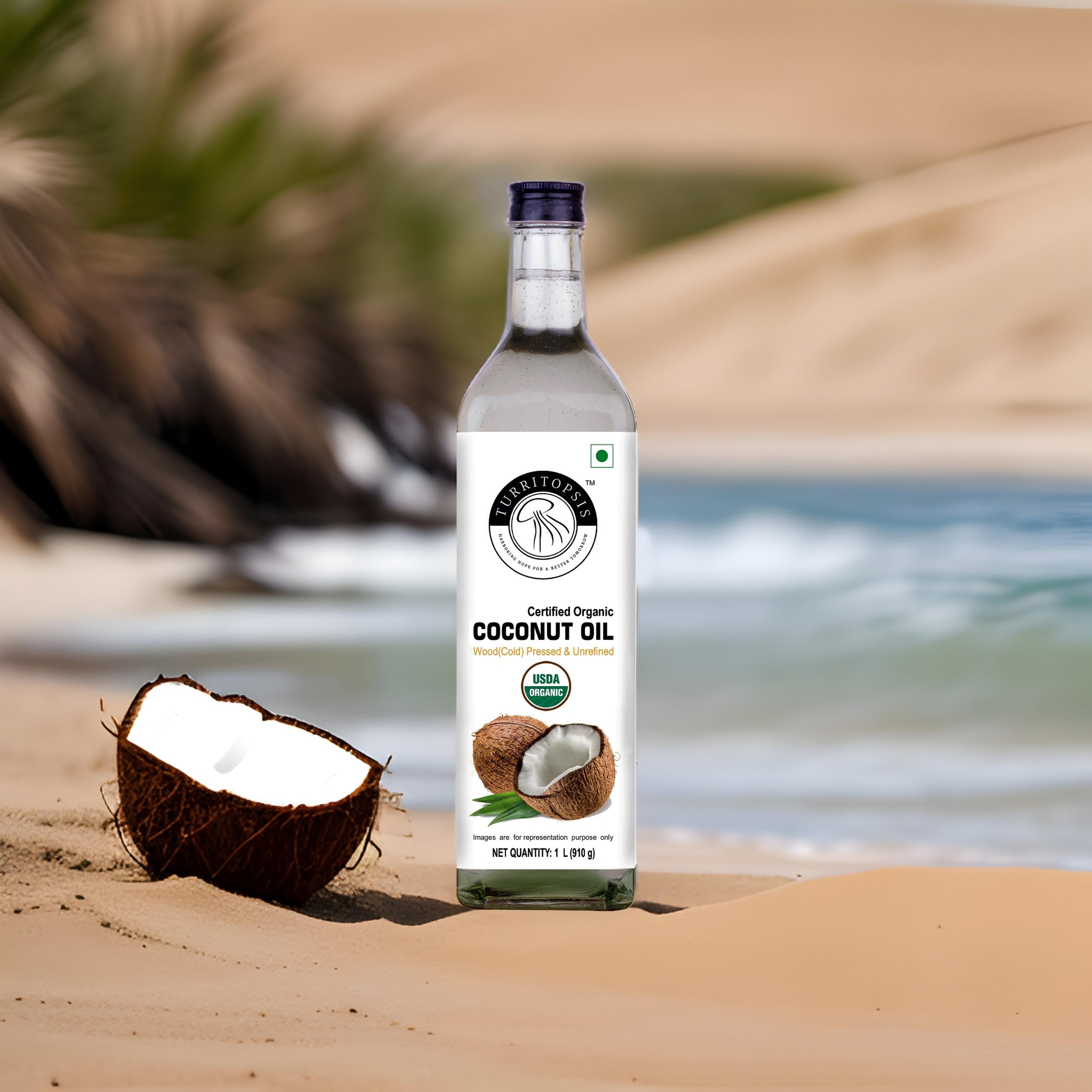 Organic coconut oil for Cooking Pure Natural Unrefined Cold Pressed