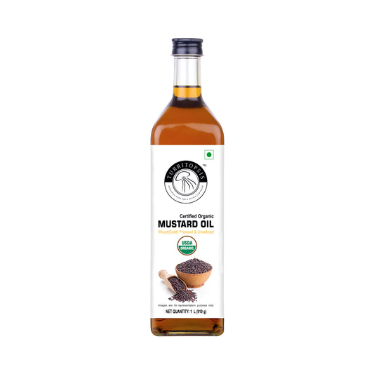 Certified Organic Pure Mustard Oil